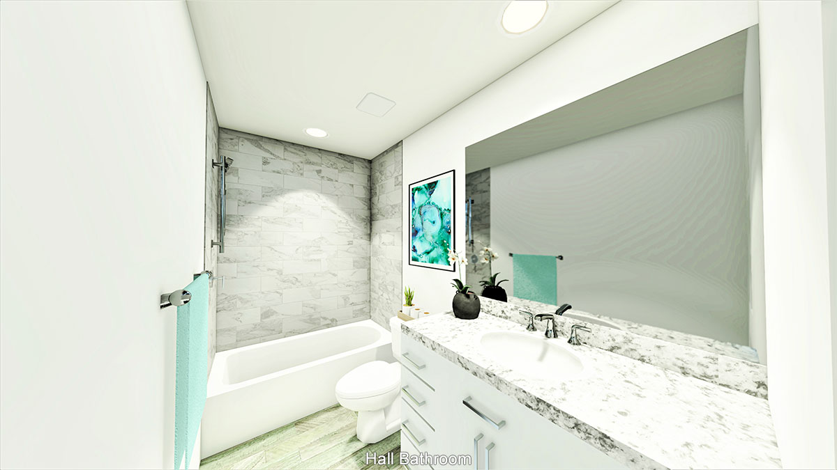 Hall bathroom